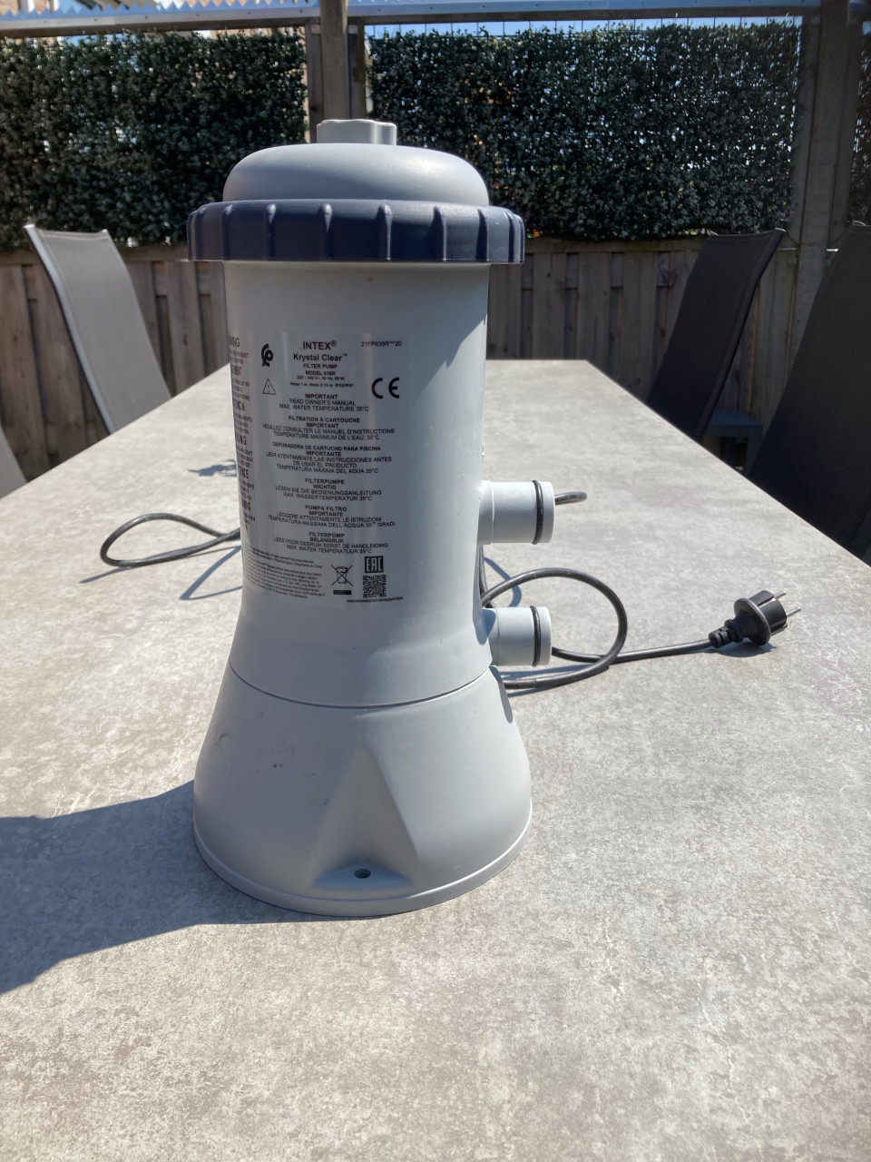 Intex zwembad filterpomp groot