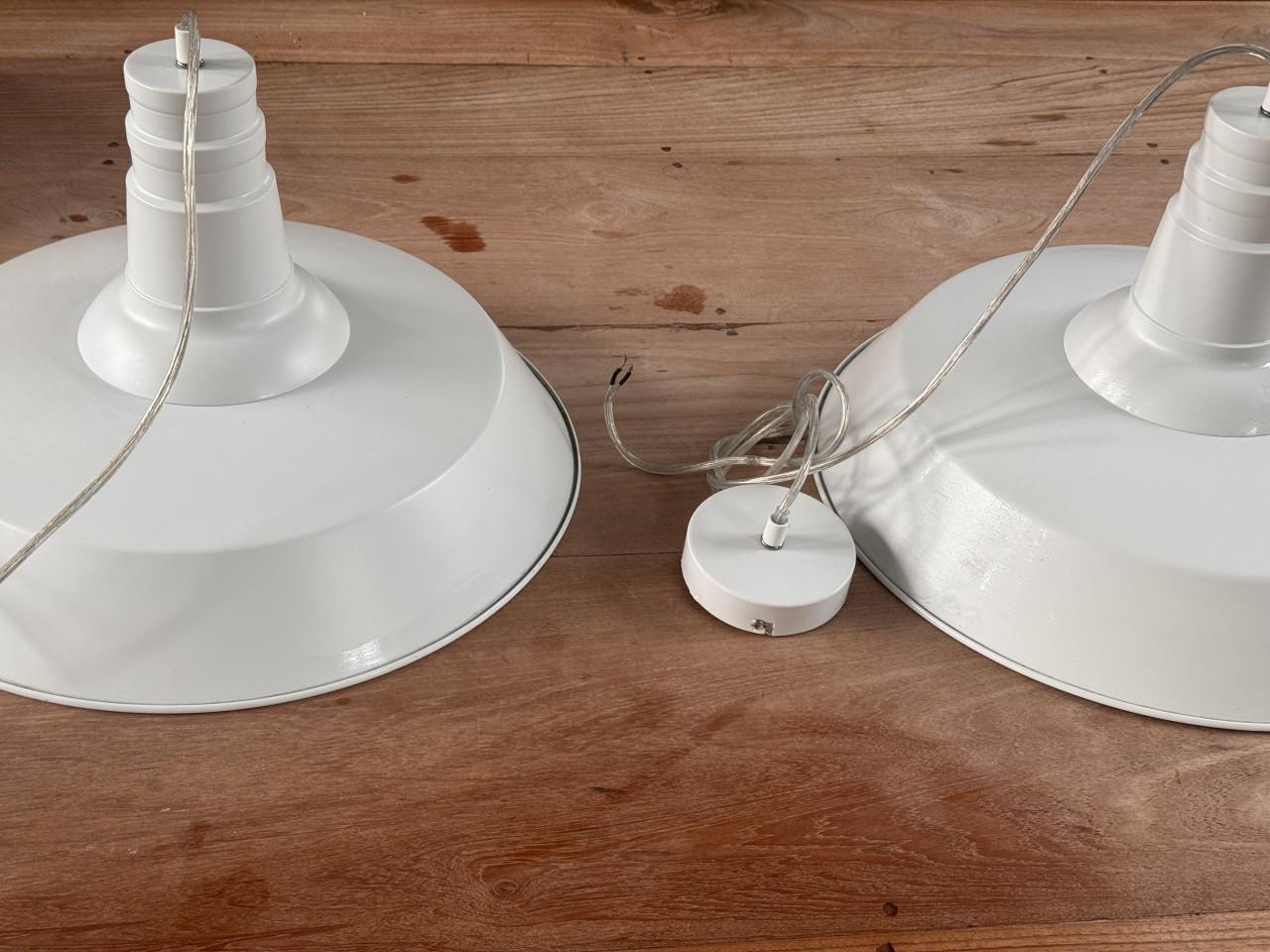 2 x Eettafel lampen