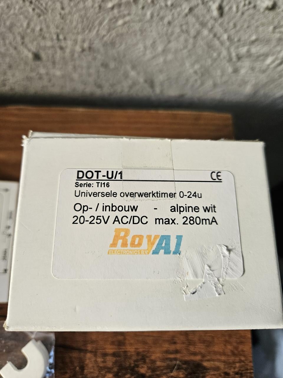 Royai Overwerktimer DOT-U/1 - Nieuw in doos