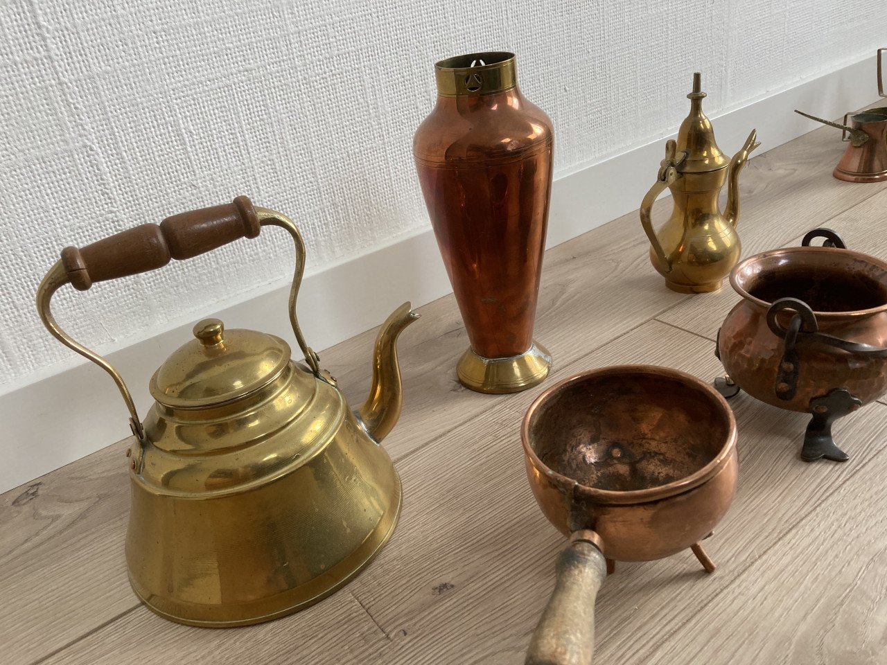 Vintage Verzameling koper en brons