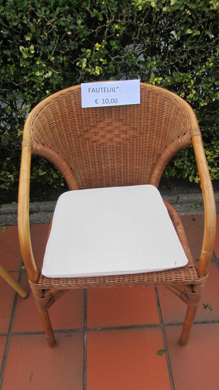 Fauteuil  bamboe  frame