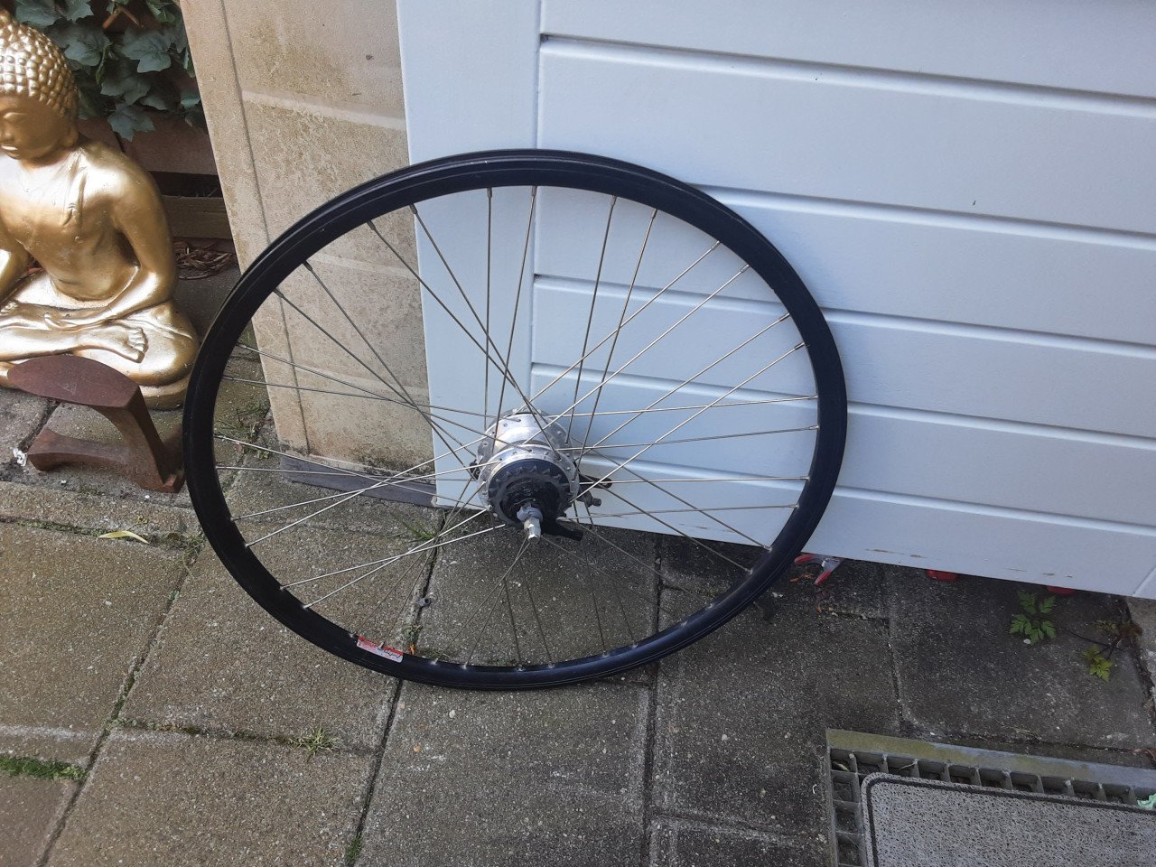 28 inch shimano nexus achterwiel, 7 speed,rollerbrake rem