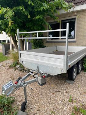 Tandemas kip aanhangwagen