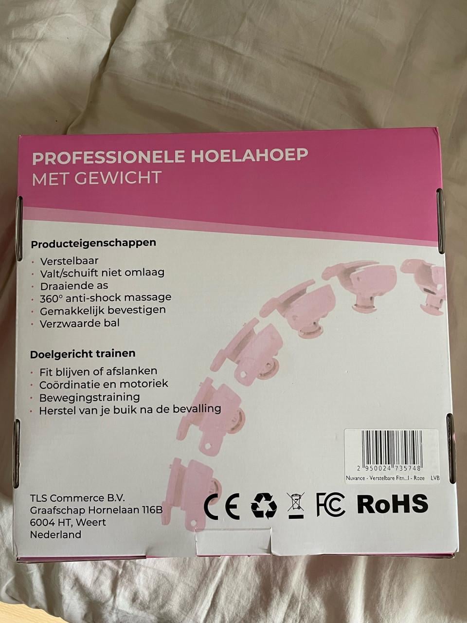 Professionele hoelahoep met gewicht