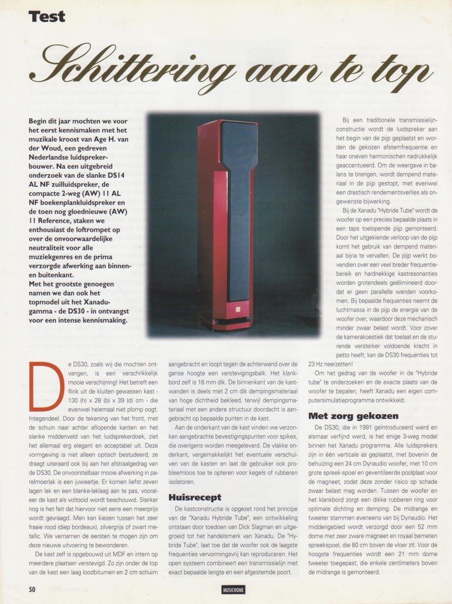 Xanadu DS-30 MK2 vintage top luidsprekerset pianolak nieuwstaat Dynaudio