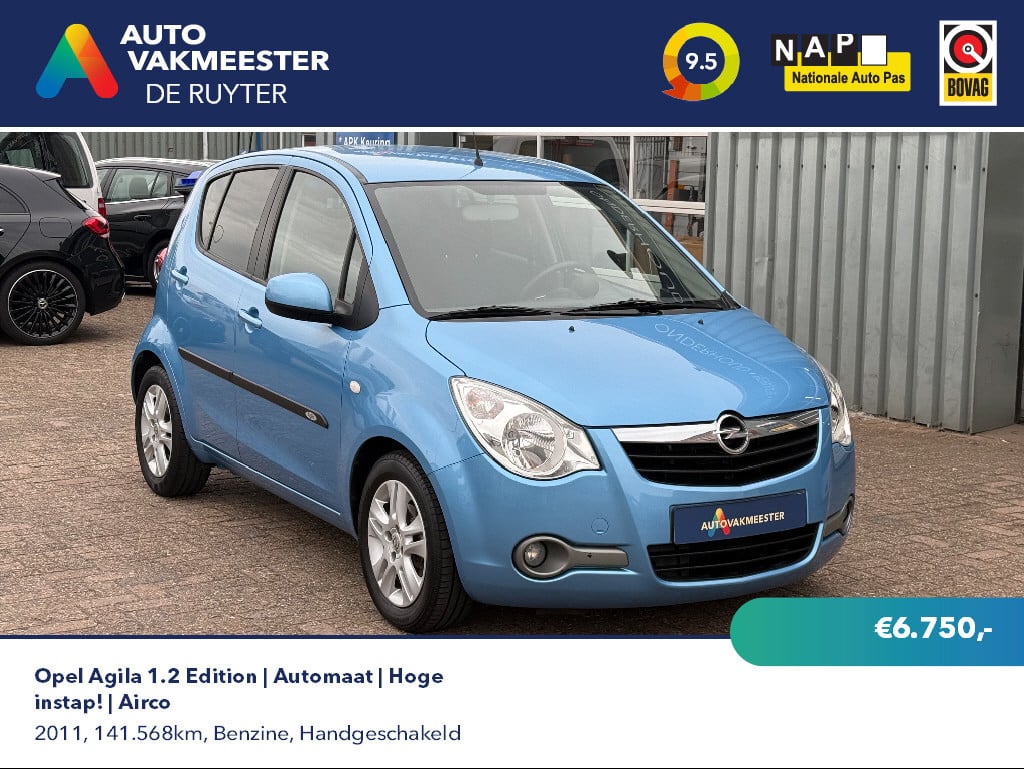 Opel Agila - 1.2 Edition | Automaat | Hoge instap | Airco