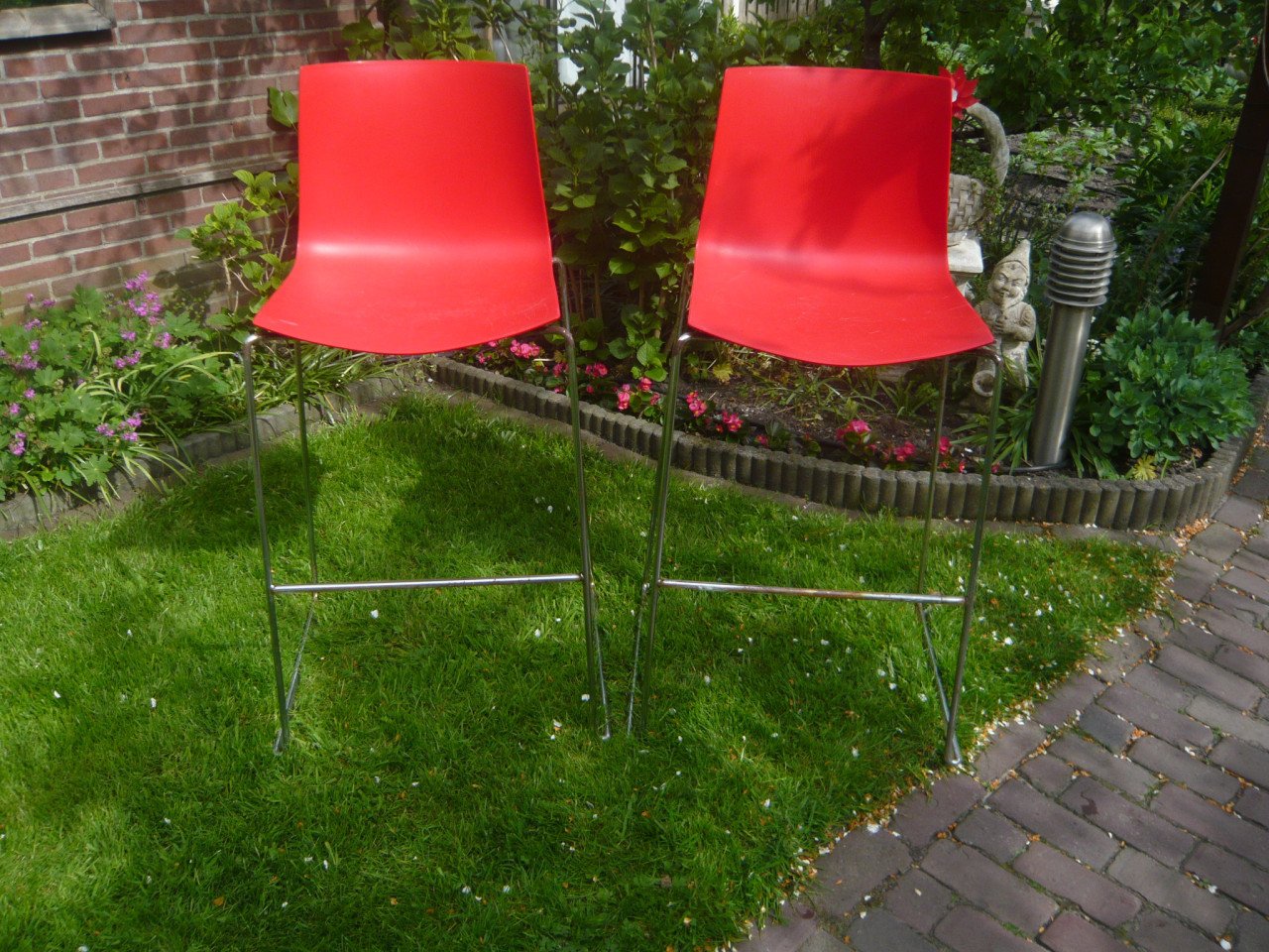 2 rode barkrukken