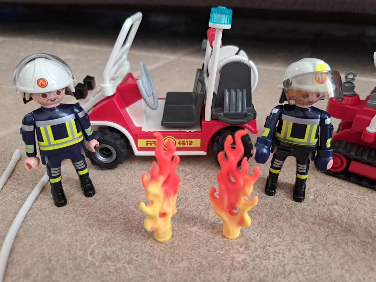 Playmobil brandweerbuggy en bluskar
