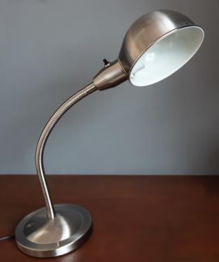 Stoere industriële IKEA lamp retro geborsteld rvs z.g.a.n.