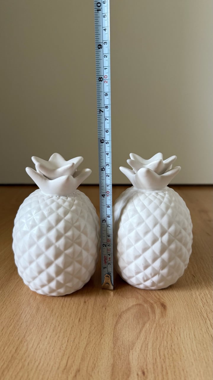 Decoratie Ananas 2 stuks