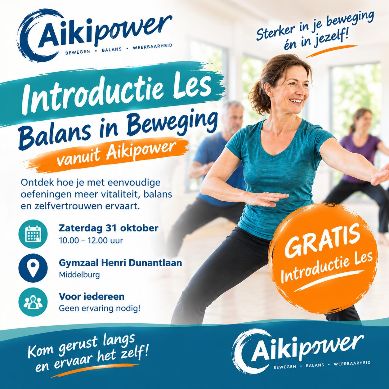 Gratis introductieles Balans in beweging - 31 oktober Middelburg