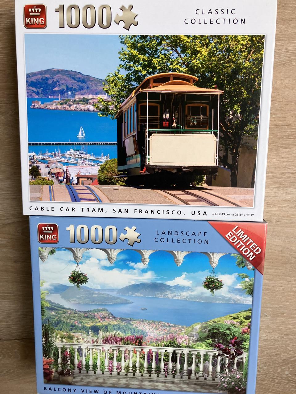 Legpuzzels 1000 stukjes. Merk King