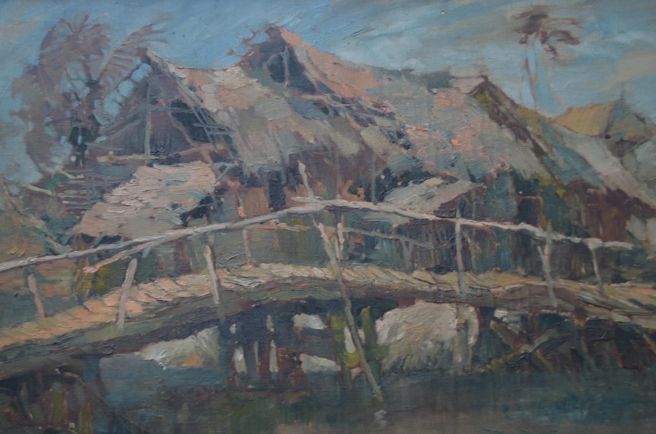 Indische school gesigneerd, jaren '30 - '40