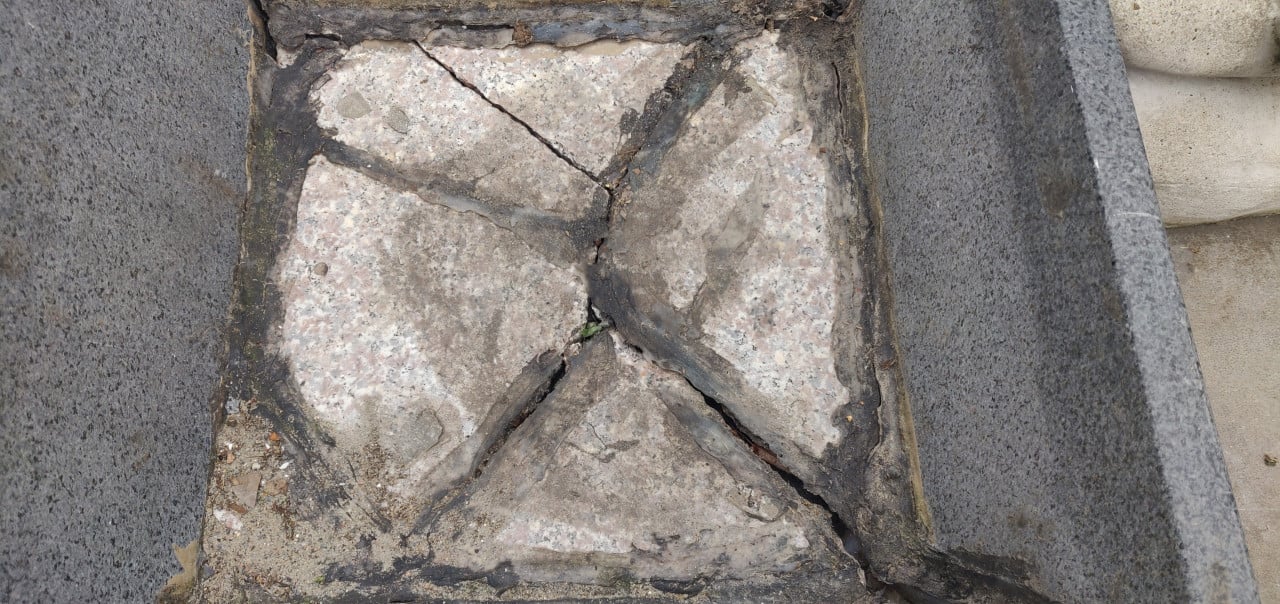Granieten plantenbak gratis af te halen