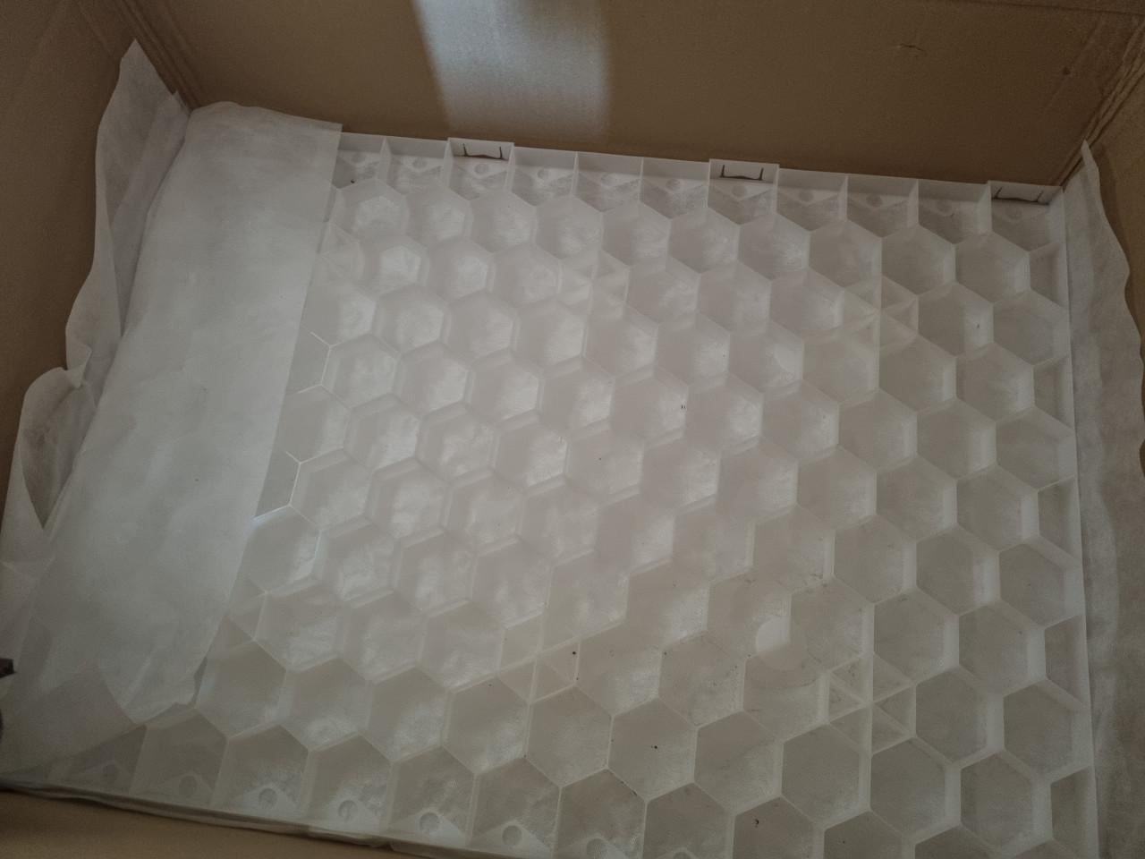 7 stuks +Garden® Pro-line Grindmat 120 x 80 x 4 cm wit met worteldoek