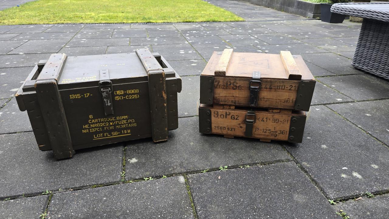 3 x munitiekisten