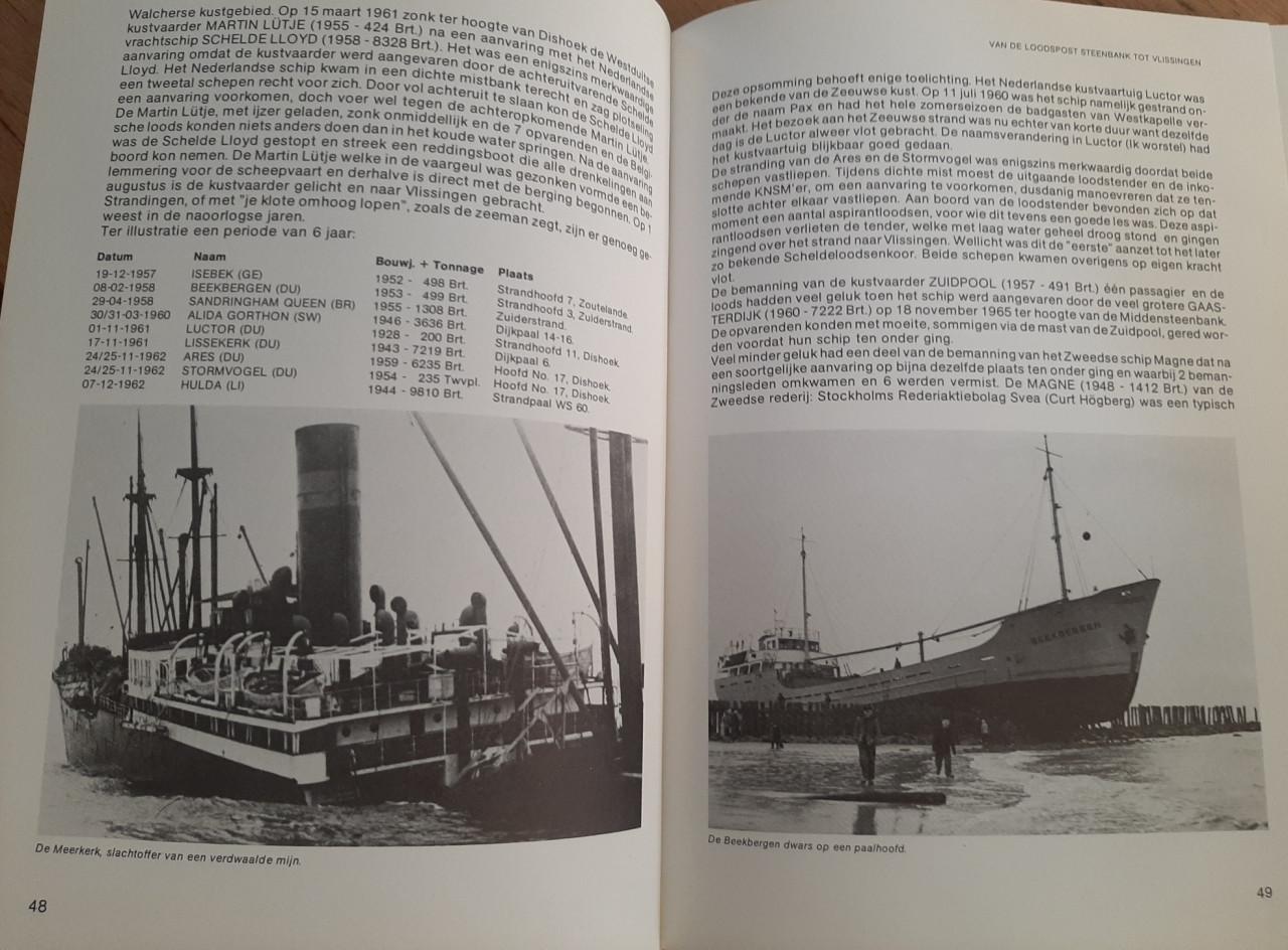 De Westerschelde bij storm en mist, Scheepsrampen van 1860-1982