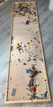 Houten bak handgemaakt o.a. voor lego oid