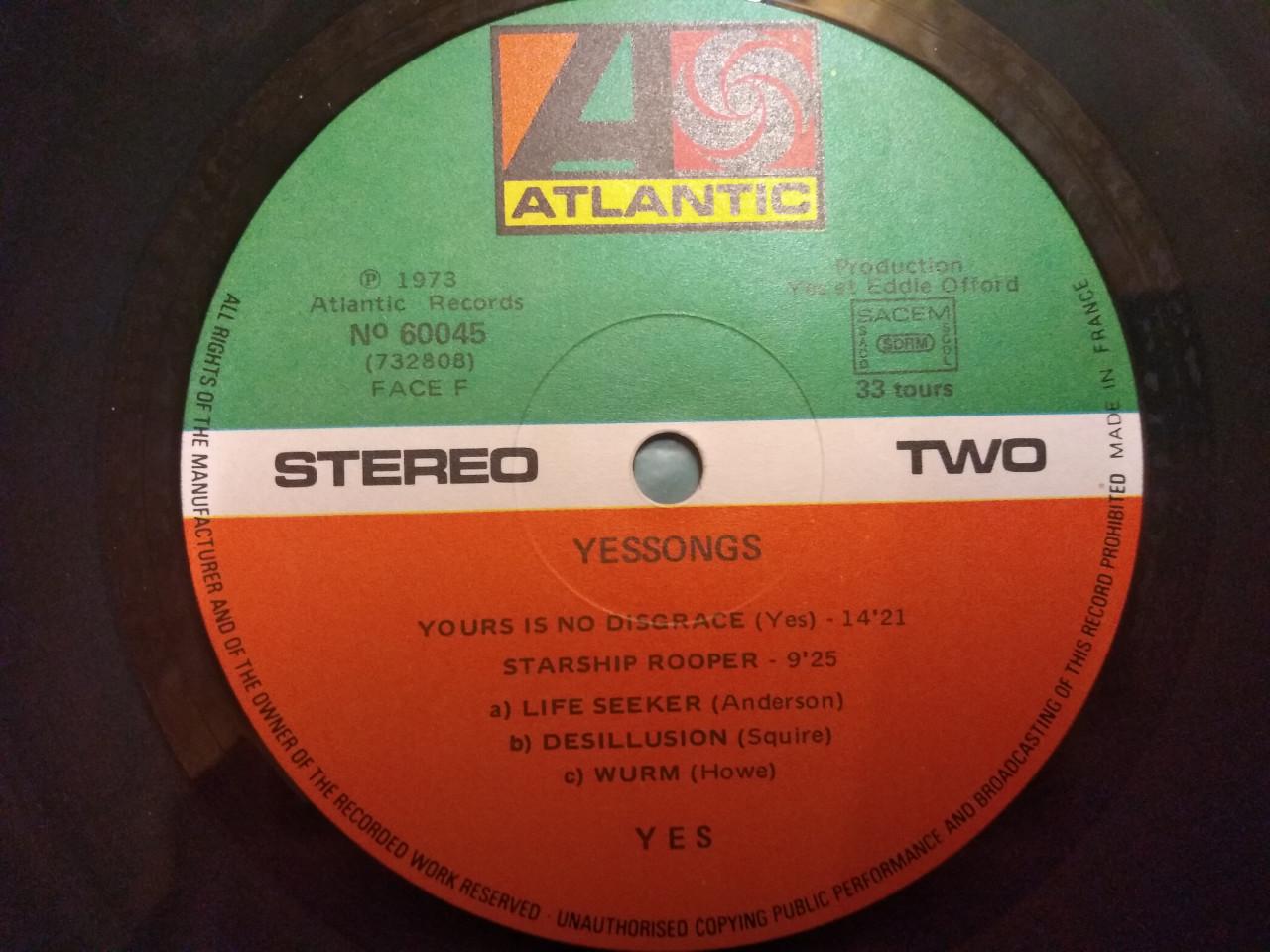 Te Koop Lp  Yes – Yessongs  (3 LP ‘s 60045  uit 1973