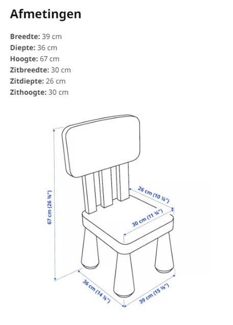 MAMMUT kinderstoel van Ikea