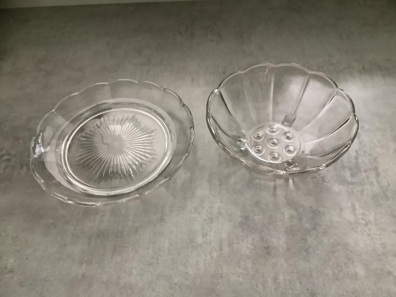 Brocante glazen Fruittest