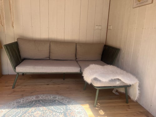 Loungebank met chaise longue