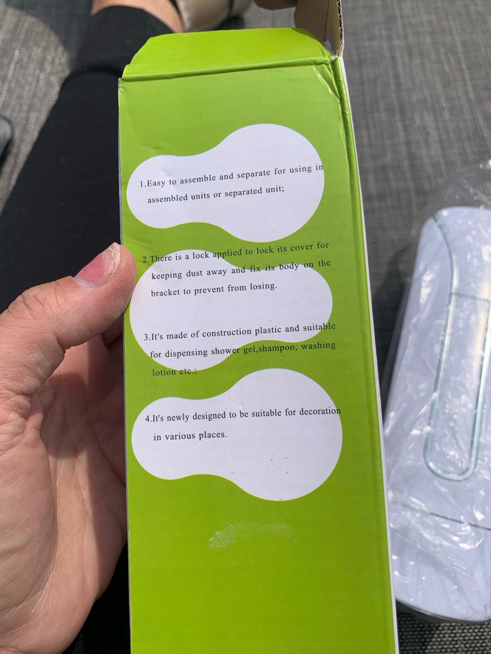 Nieuwe zeep dispenser wit