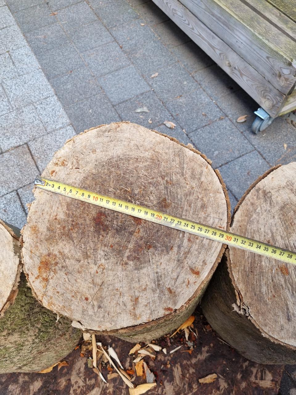 3 Blokken Essen (Hakblok / decoratie)