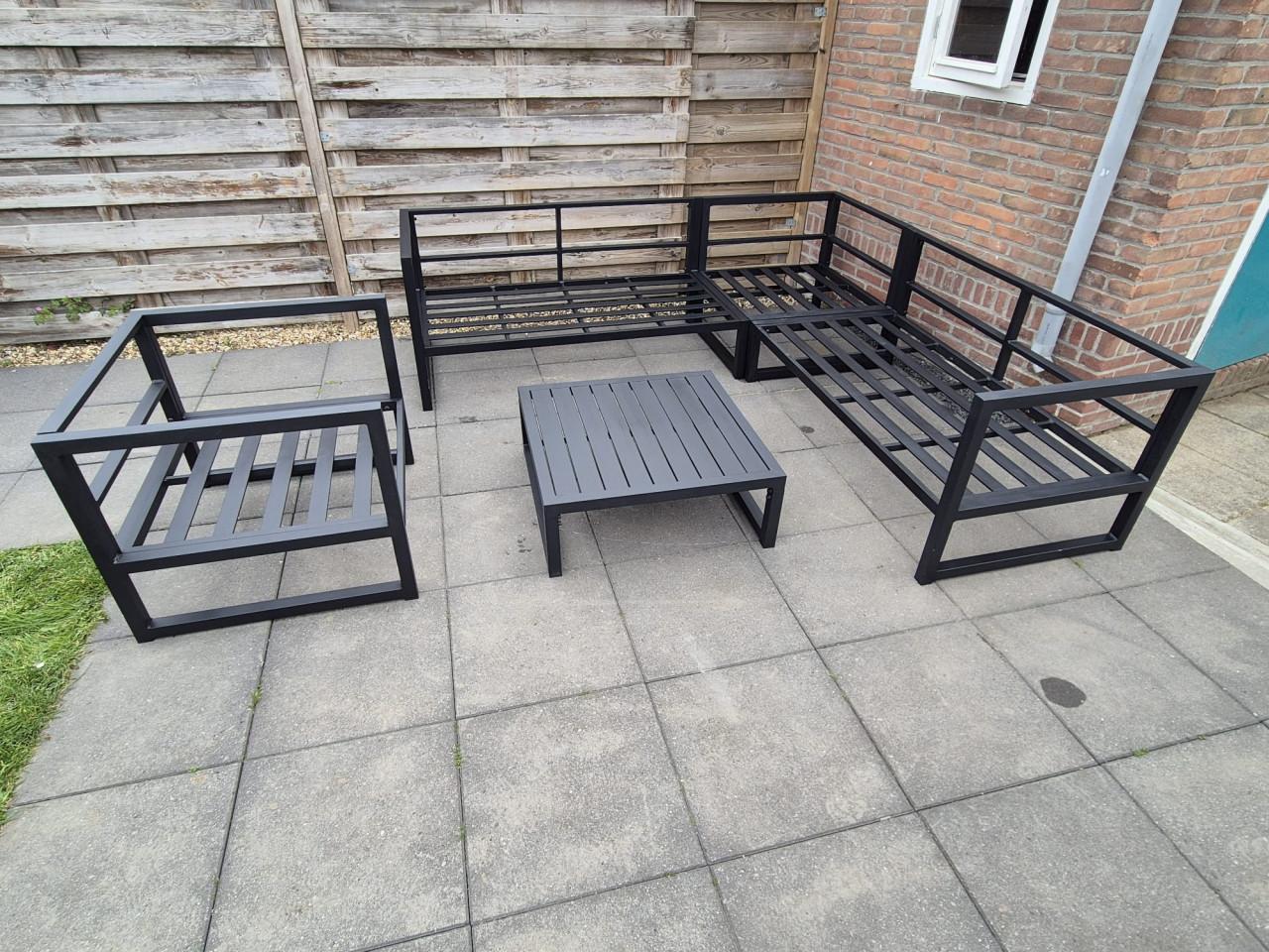 Compleet Aluminium Loungeset (Bezorging mogelijk)