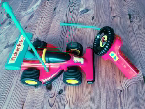 Raceauto  Fisher-Price Jaren '90 Retro Speelgoed met Afstandsbediening