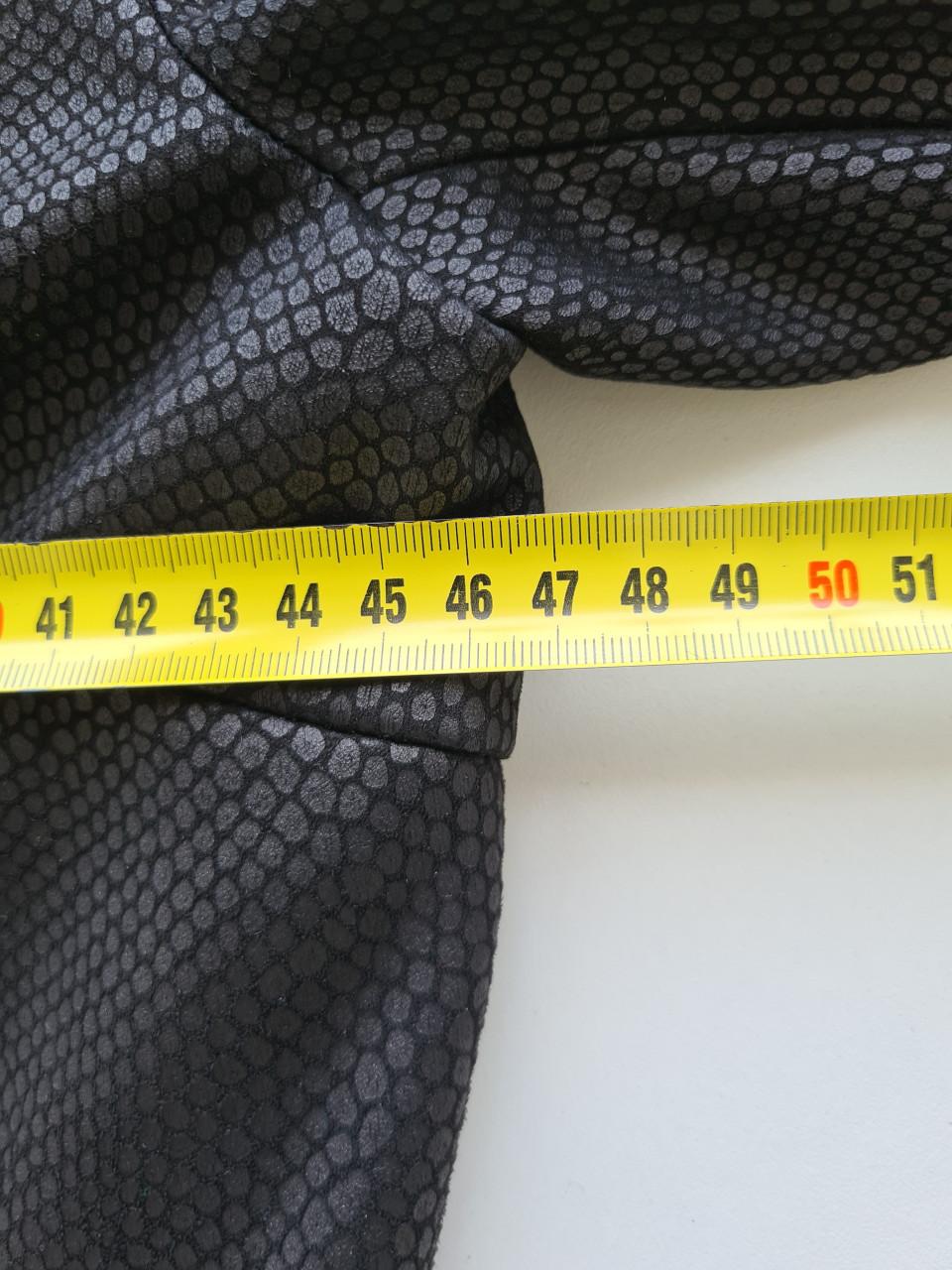 Object zwart imitatie leren bikerjasje Maat M