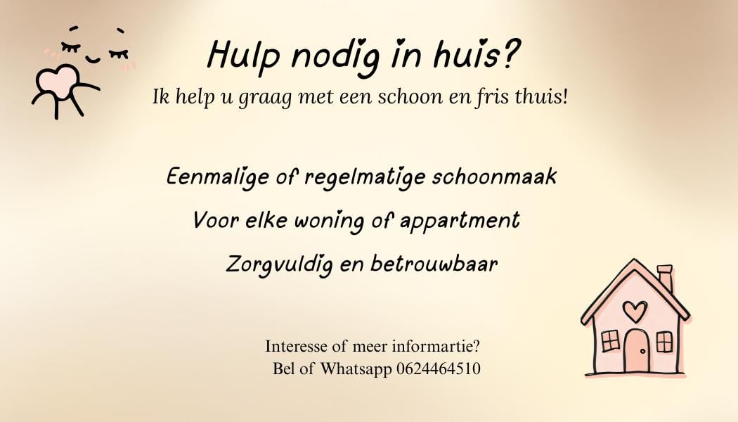 Huishoudelijke helpster