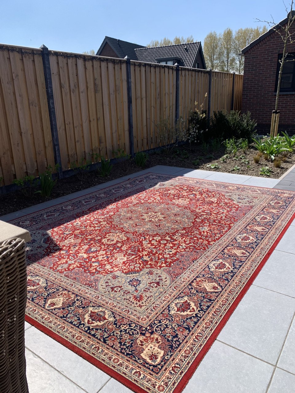 ✨Schitterend Sfeervol Vintage Vloerkleed Louis de Poortere✨Rood/Zacht Groen