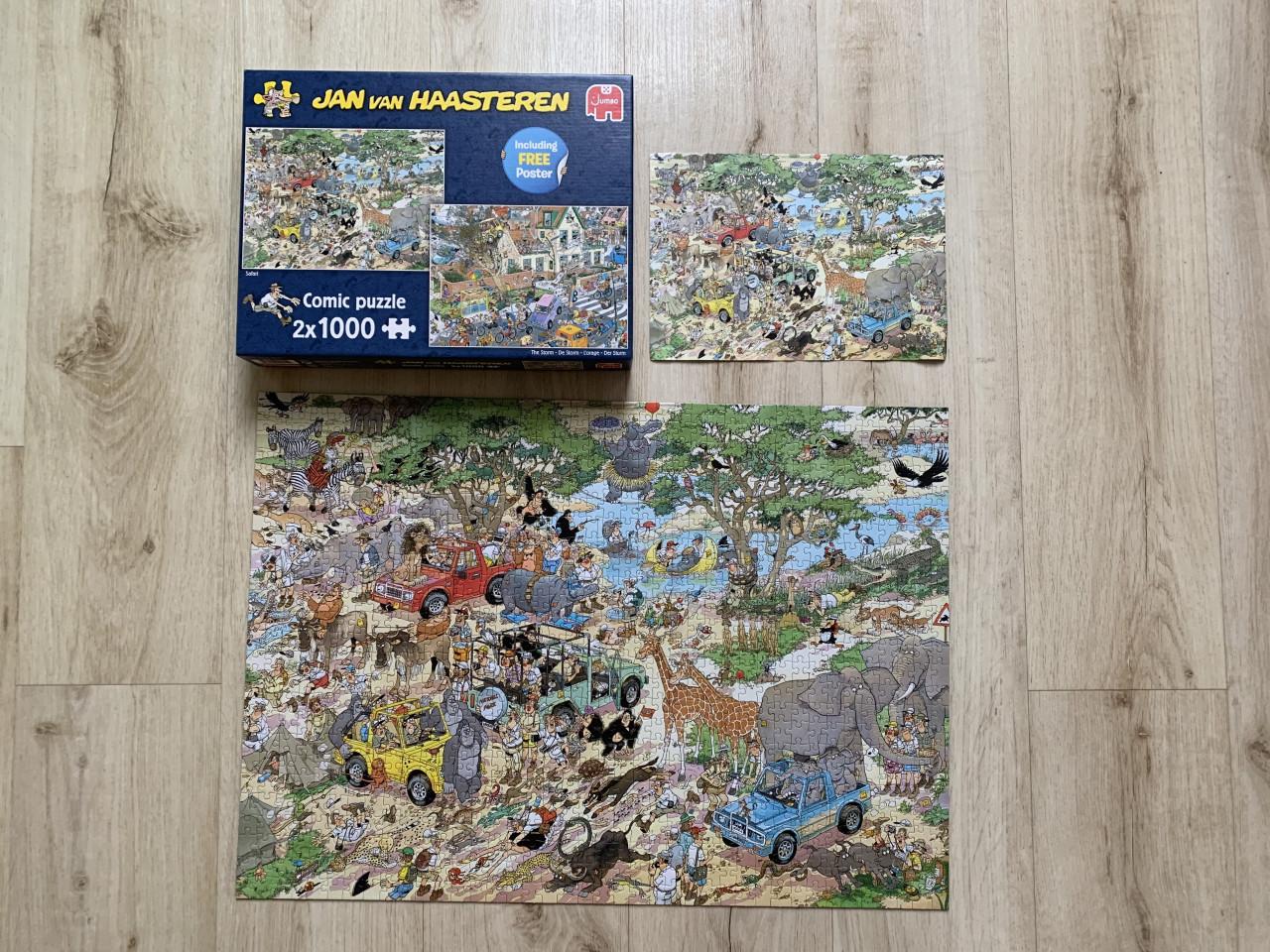 Jan van Haasteren Safari en The Storm 2x1000 stukjes