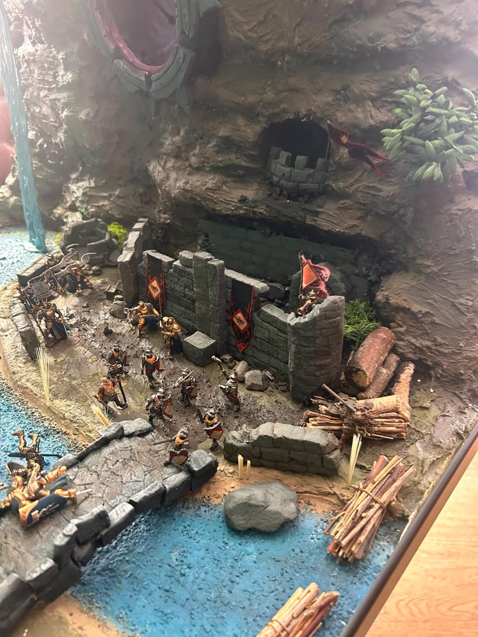 Uniek Meesterwerk: Handgemaakt Warhammer Diorama / Speelbord!
