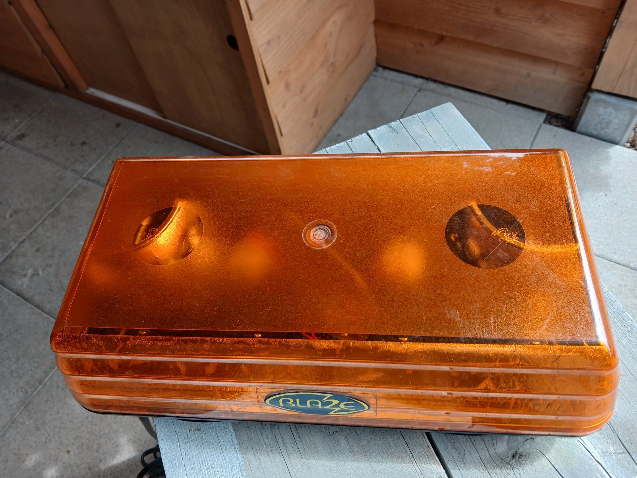 Oranje zwaailamp 12 volt