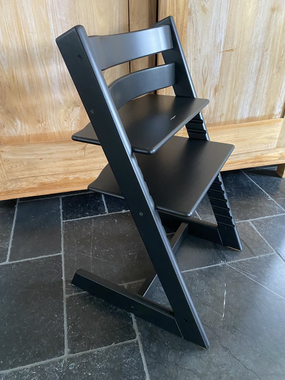 Stokke kinderstoel trip trap zwart