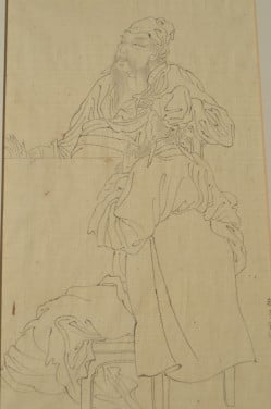 Mooie Chinese tekening ca. 1900 (7)