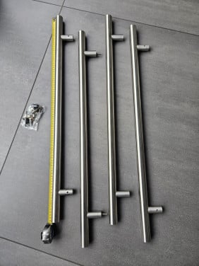 Rvs handvaten 85 cm lang