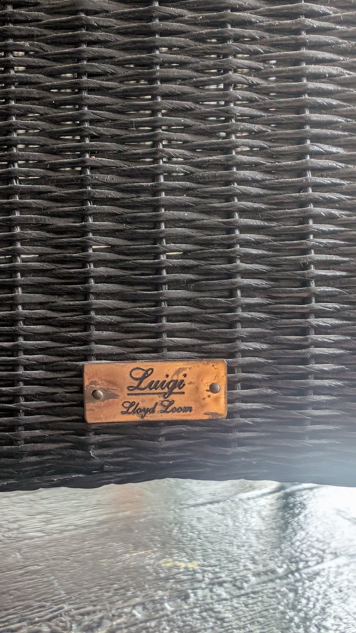 Eettafel incl. 4 stoelen (Luigi Lloyd Loom)