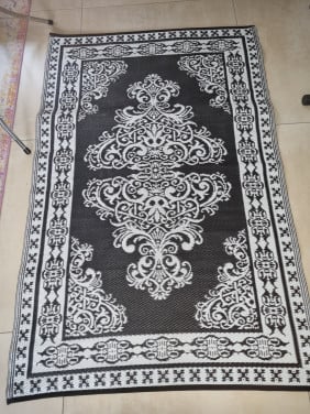 Tuinkleed buitenkleed 1.20 x 1.80 zwart-wit NIEUW