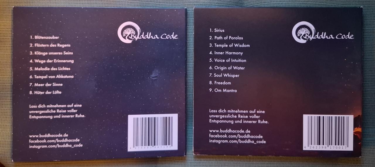 Twee CD’s Buddha Code: * Vol. 4 en * Sounds of Sirius, z.g.a.n.