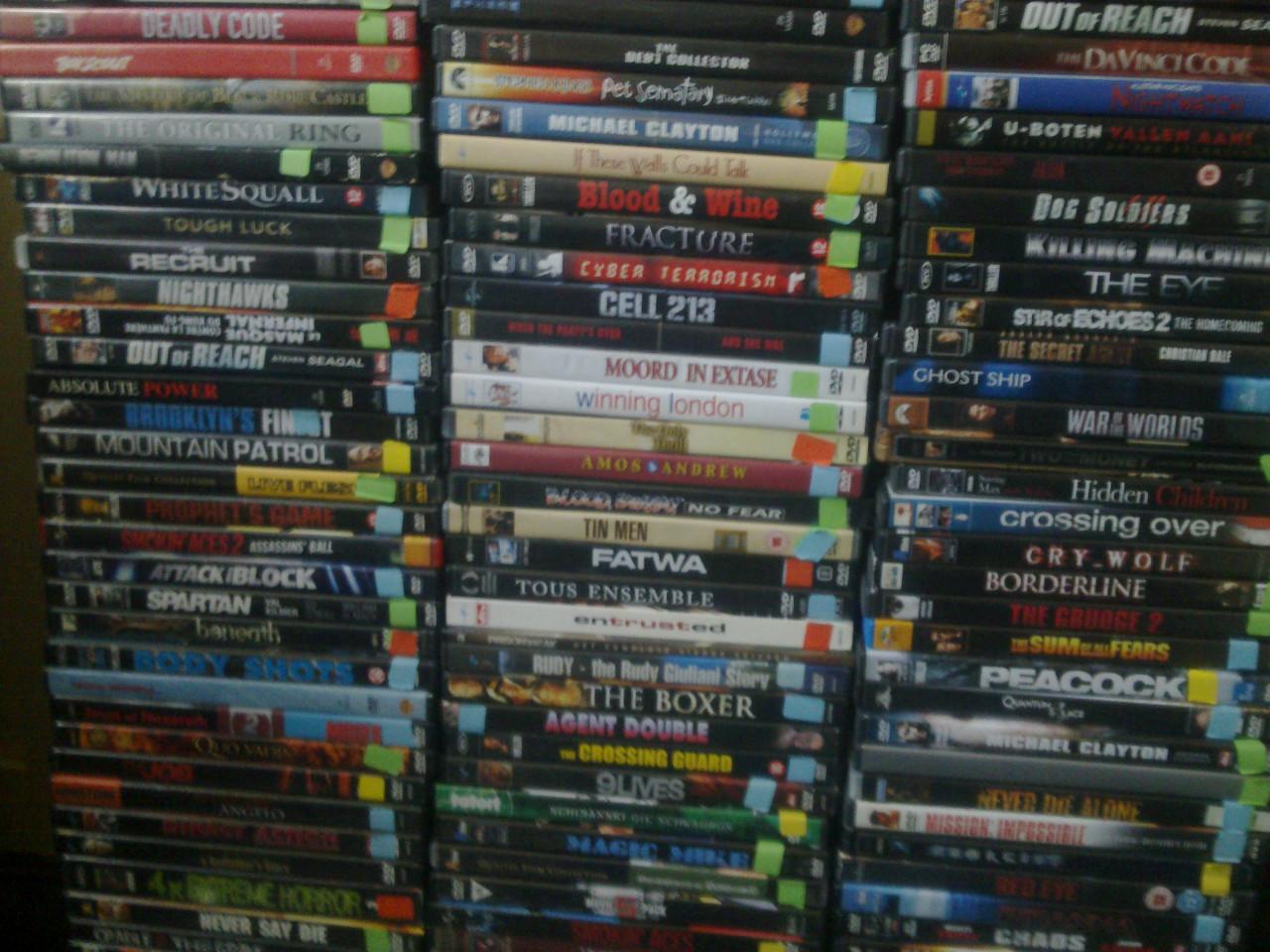 Verzameling dvd films