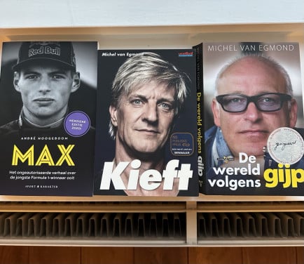 3 sportboeken (Gijp, Kieft, Max Verstappen)