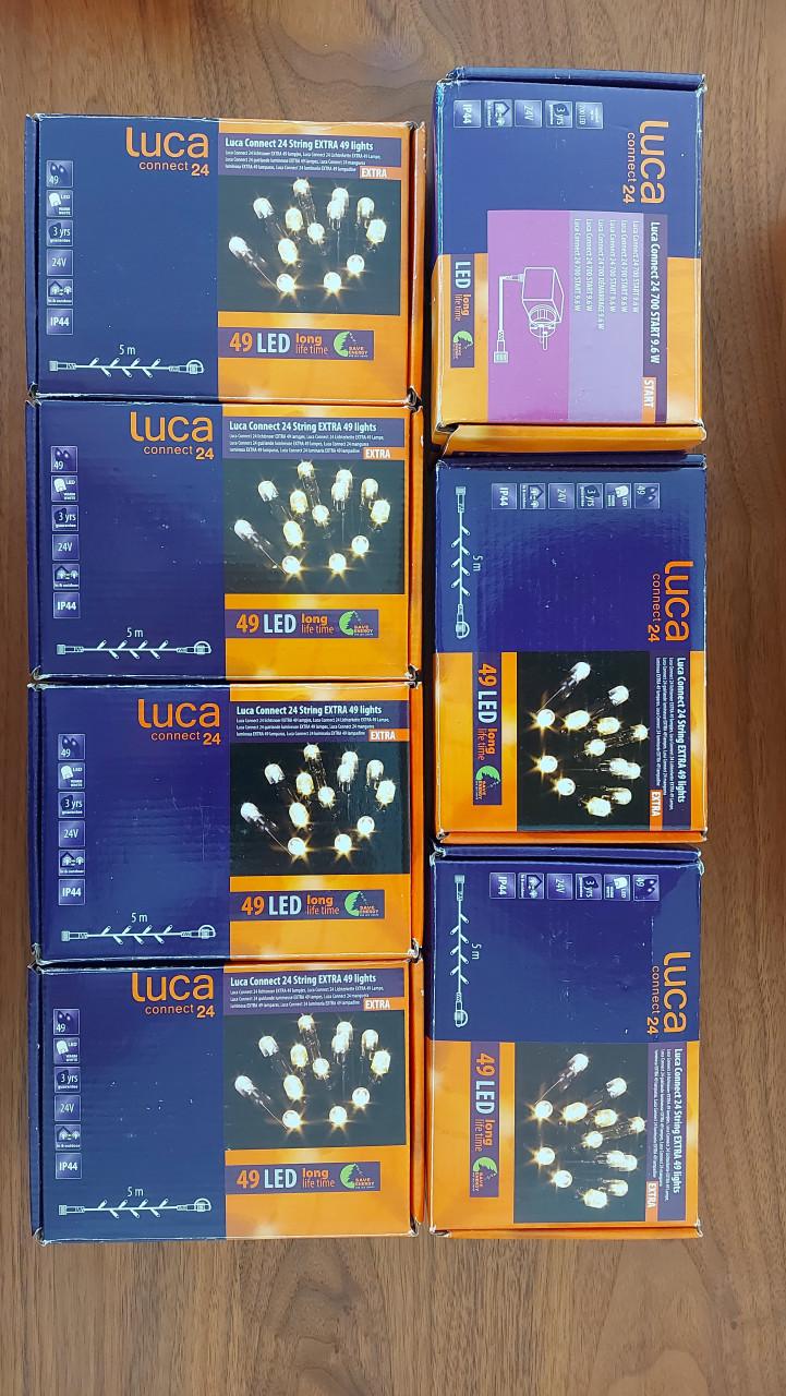 Kerstverlichting led warmwit,  Luca Connect 24 String Extra 49 lights