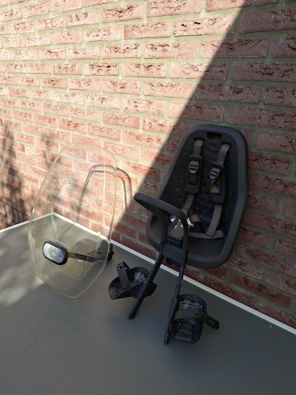 Yepp mini fietsstoeltje voor incl windscherm