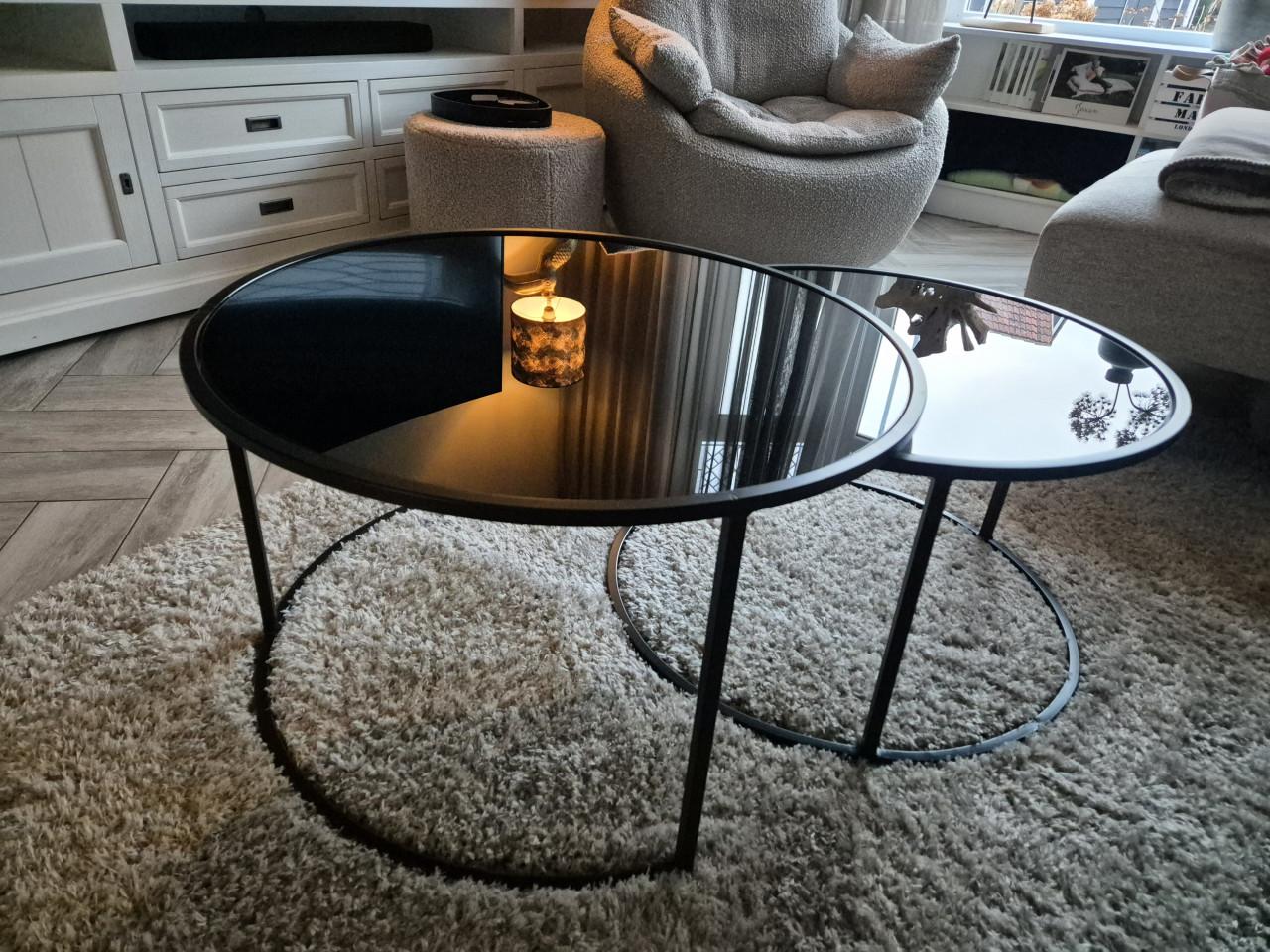 Glazen salontafel set (light & living Duarte)