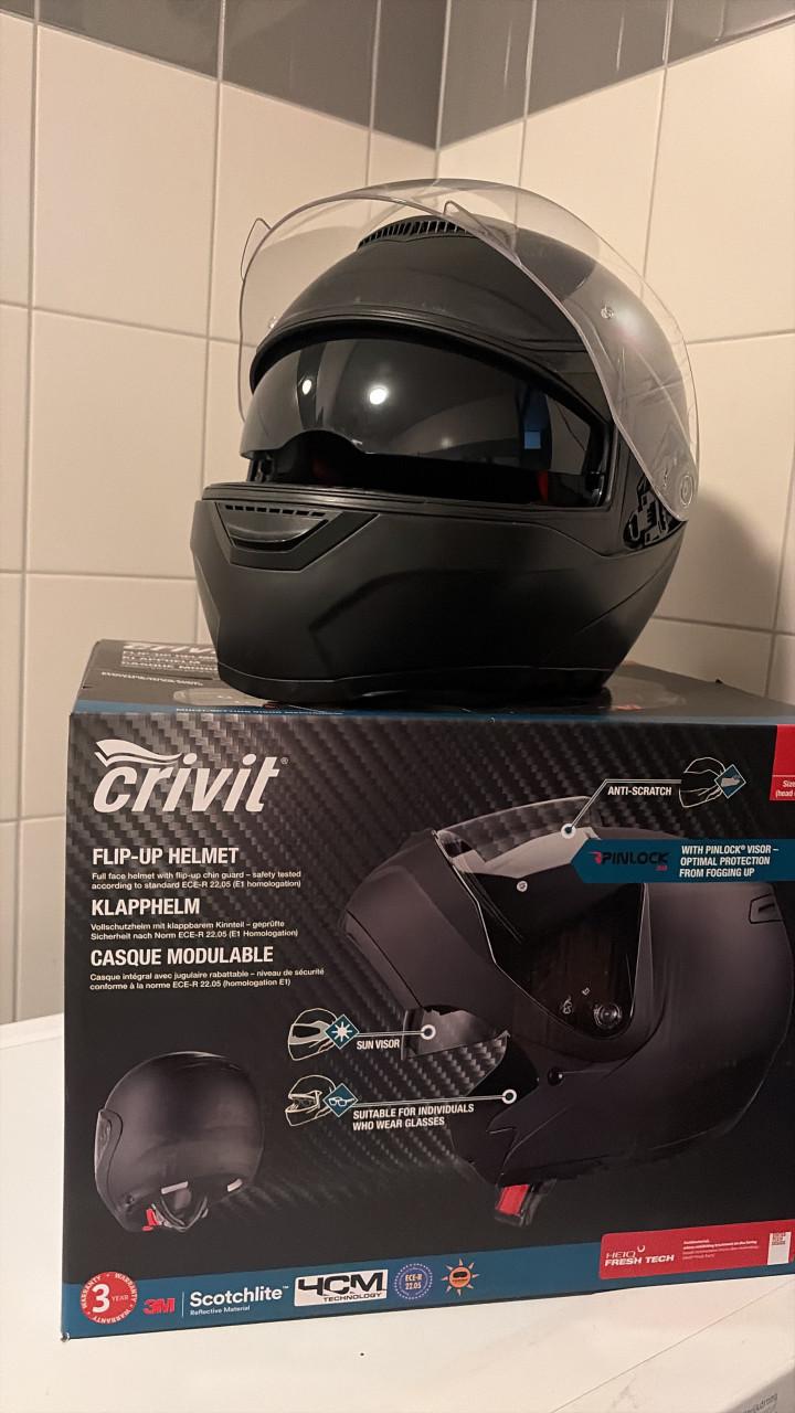 Crivit helm / systeemhelm met zonnevizier
