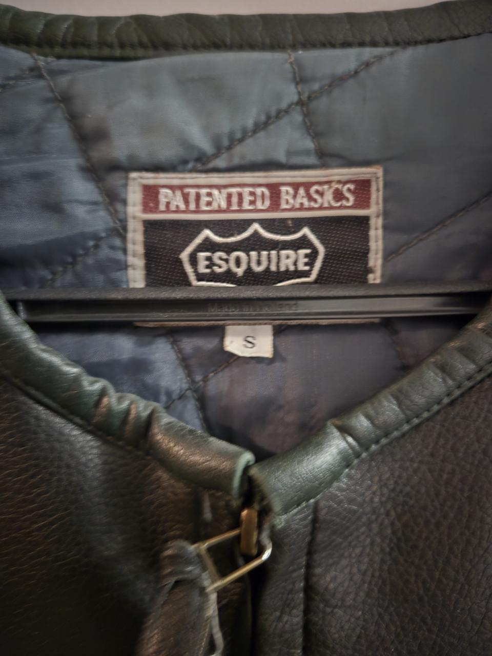 Leren gilet of motorvest van het merk Patented Basics Esquire Maat S