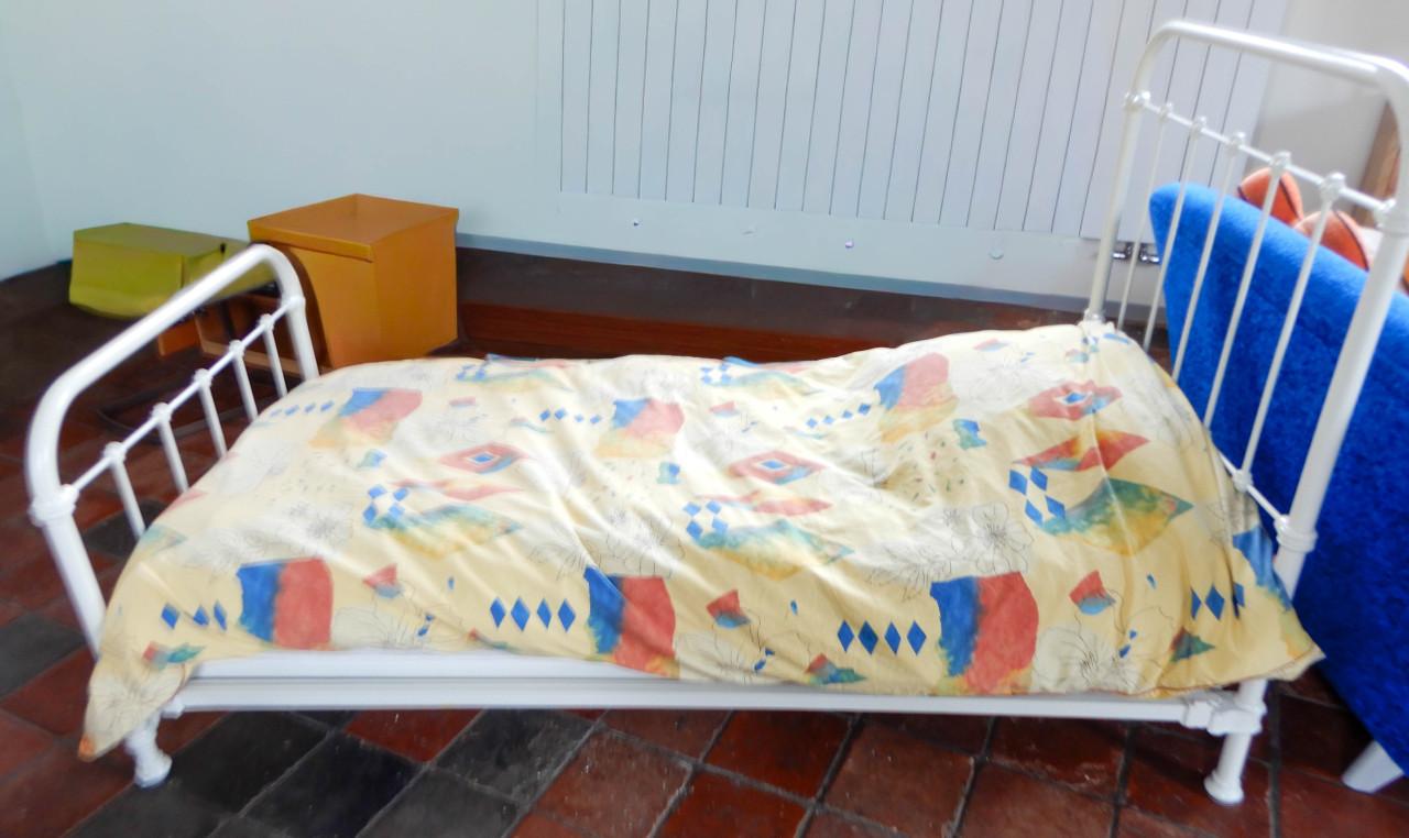 Antiek Frans bed, 1 persoons